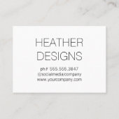 Carte De Visite Or moderne brossé (Dos)