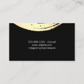 Carte De Visite Or moderne brossé (Dos)