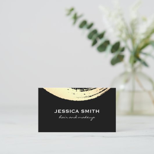 Carte De Visite Or moderne brossé (Debout devant)