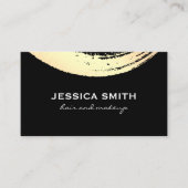 Carte De Visite Or moderne brossé (Devant)