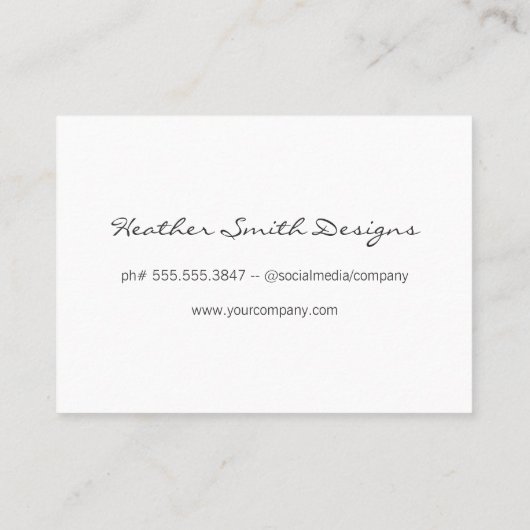 Carte De Visite Or moderne brossé (Dos)