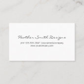 Carte De Visite Or moderne brossé / Coeurs d'or (Dos)