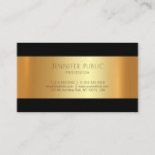 Carte De Visite Or Moderne Trending Branché Glamour (Dos)