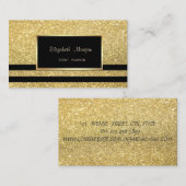 Carte De Visite Or Professionnel Élégant Moderne, Gratté, Cadre (Devant / Derrière)