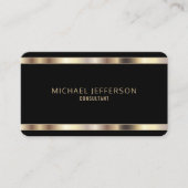 Carte De Visite Or professionnel et noir (Devant)