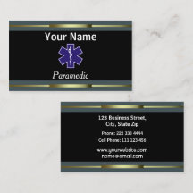 Or professionnel et noir d'infirmier