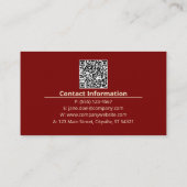 Carte De Visite Or profond doré Flow Starry – Style Luxe Moderne (Dos)