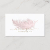 Carte De Visite Or rose blanc (Devant)
