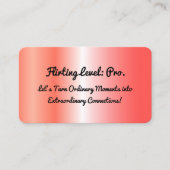 Carte de visite or Rose Flirtant (Devant)