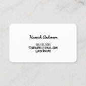 Carte de visite or Rose Flirtant (Dos)