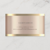 Carte De Visite Or Rose Gold fabriqué à la main (Dos)