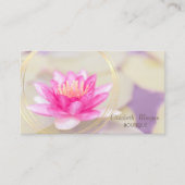 Carte De Visite Or Rose tendance, Gold Circle Lotus (Devant)