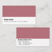 Carte De Visite Or Rose | "Un luxe intemporel" (Devant / Derrière)