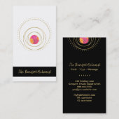 Carte De Visite Or sacré lunaire géométrique de Boho de la (Devant / Derrière)