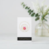 Carte De Visite Or sacré lunaire géométrique de Boho de la (Debout devant)