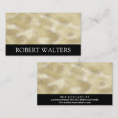 Carte De Visite Or Shimmer Metallic (Devant / Derrière)