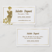 Carte De Visite Or stylé pour la fabrication de cartouches (Devant / Derrière)