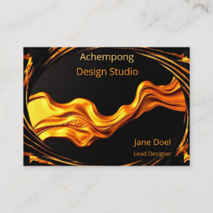 Carte De Visite Or Swirl Or Luxe – Collection De Conceptions Achem
