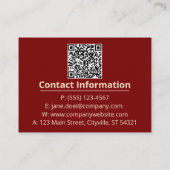 Carte De Visite Or Swirl Or Luxe – Collection De Conceptions Achem (Dos)