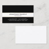 Carte De Visite Or tendance élégant moderne Plain Design simple (Devant / Derrière)