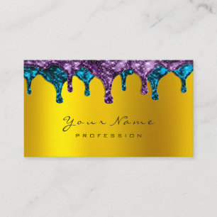Carte De Visite Or turquoise pourpre de dépilage d'Epilation de