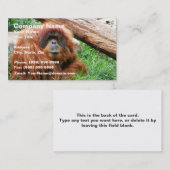 Carte De Visite Orang-outan somnolent (Devant / Derrière)