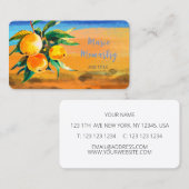 Carte De Visite Orange (Devant / Derrière)