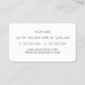 Carte De Visite Orange (Dos)