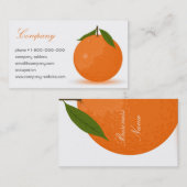 Carte De Visite Orange (Devant / Derrière)