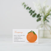 Carte De Visite Orange (Debout devant)