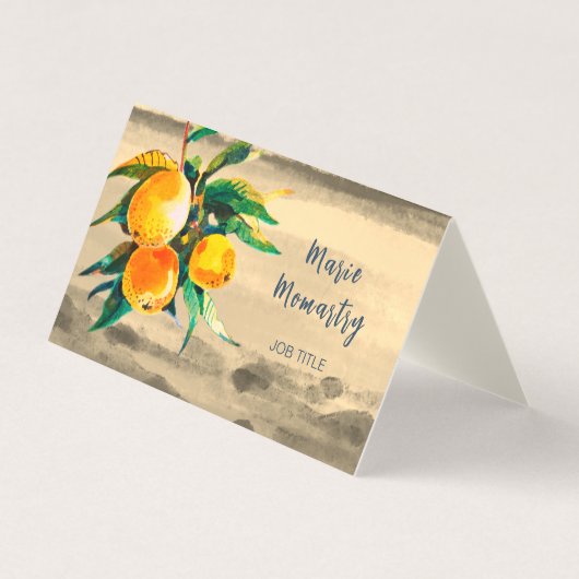 Carte De Visite Orange (Devant)