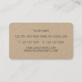 Carte De Visite Orange (Dos)