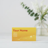 Carte De Visite Orange (Debout devant)