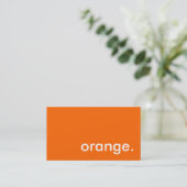Carte De Visite orange. (Debout devant)
