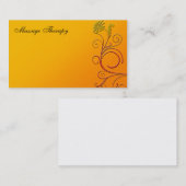 Carte de visite orange (Devant / Derrière)