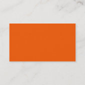 Carte De Visite Orange (Dos)