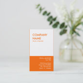 Carte De Visite orange (Debout devant)