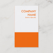 Carte De Visite orange (Dos)