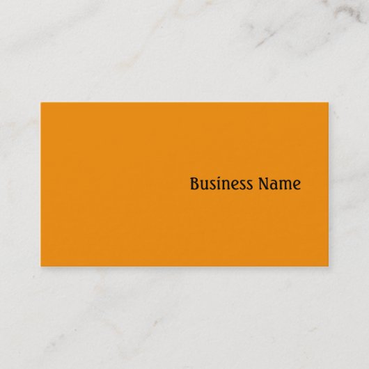 Carte De Visite Orange (Devant)
