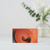 carte de visite orange (Debout devant)