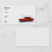 Carte De Visite orange 1969 (Devant / Derrière)