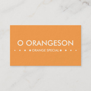 Carte De Visite ORANGE 4dots