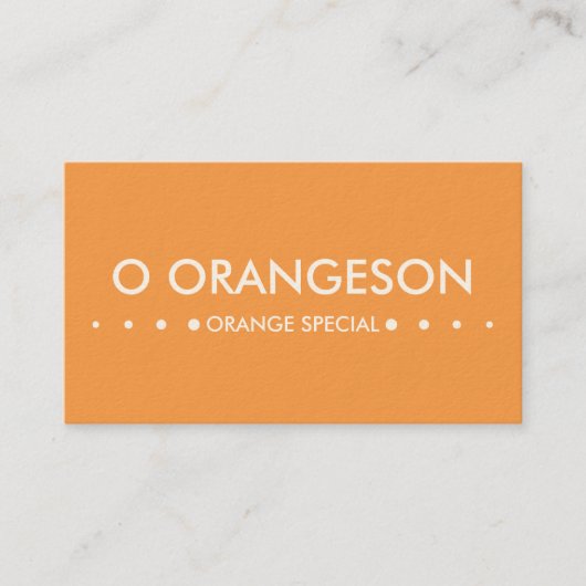 Carte De Visite ORANGE 4dots (Devant)