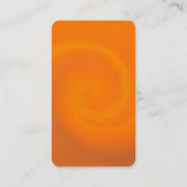 Carte De Visite Orange Arrondi Exclusif Spécial Moderne Unique (Dos)
