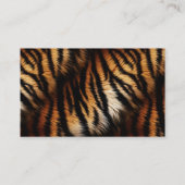 Carte De Visite Orange Black Tiger (Dos)