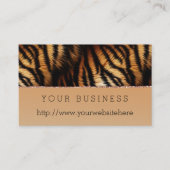 Carte De Visite Orange Black Tiger (Devant)