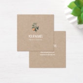 CARTE DE VISITE : "ORANGE BLOSSOM" : NATUREL (Bureau)