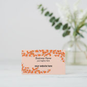 Carte De Visite Orange Blossoms (Debout devant)