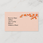 Carte De Visite Orange Blossoms (Dos)