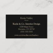 Carte De Visite Orange Blossoms Botanical (Dos)